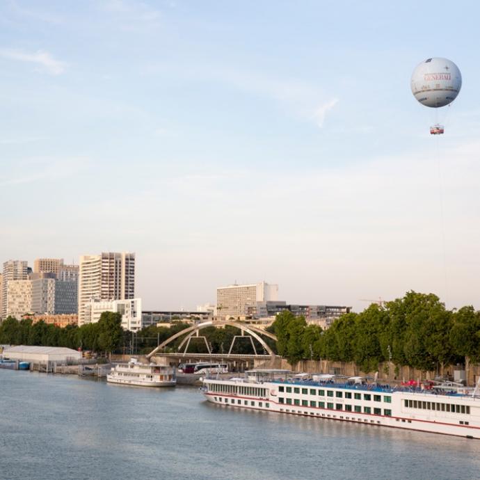 See Paris from a different perspective by balloon